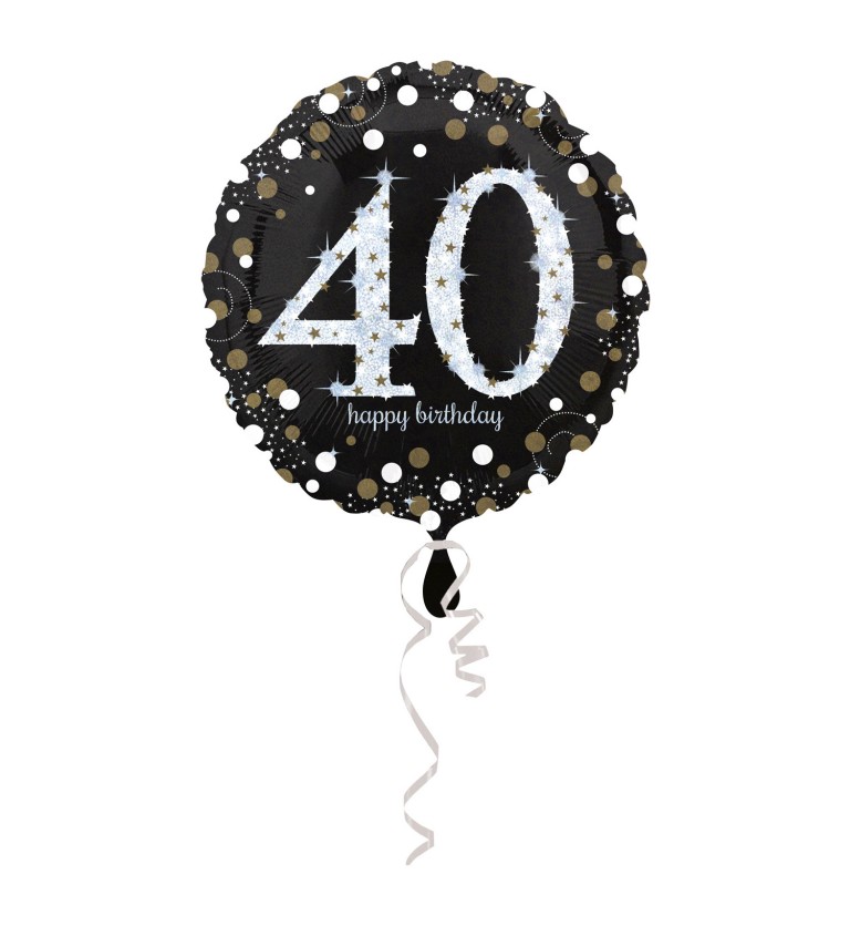 Narozeninový fóliový balónek - 40