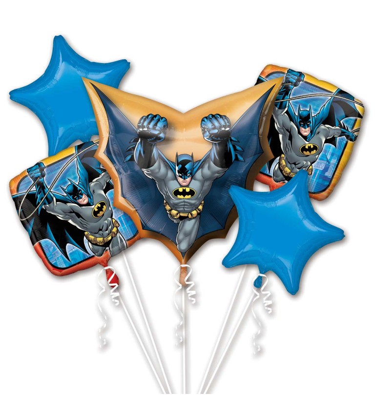 5 fóliových balónků - Batman