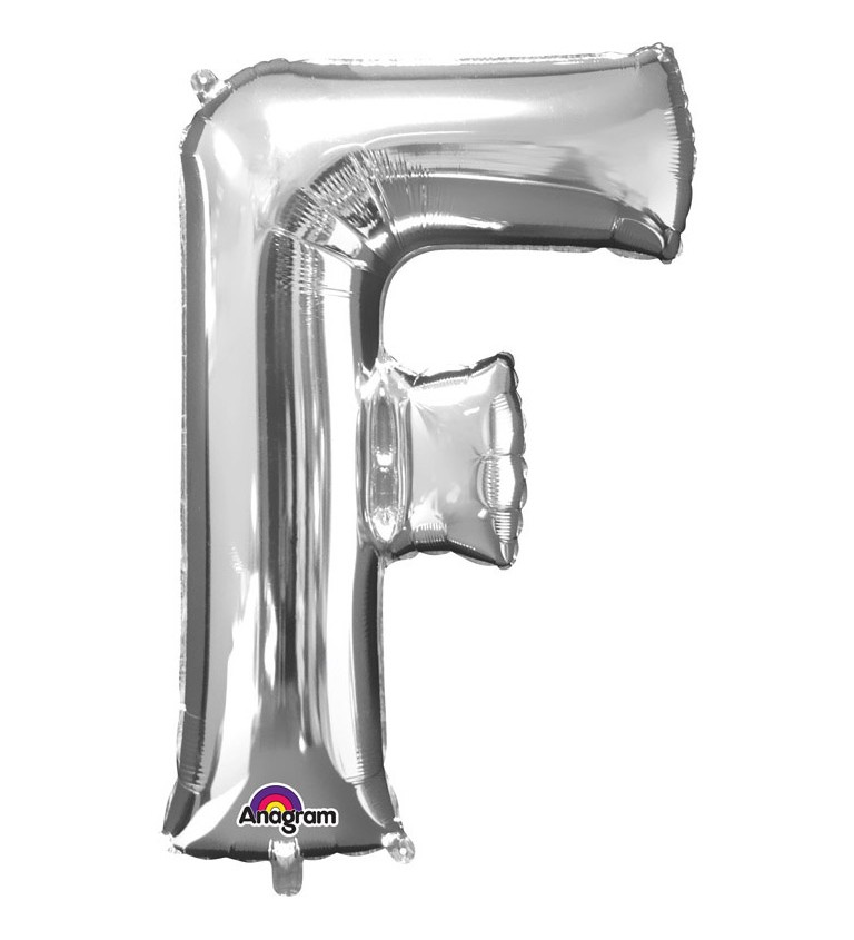 Narozeninový fóliový balónek (stříbrný) – F