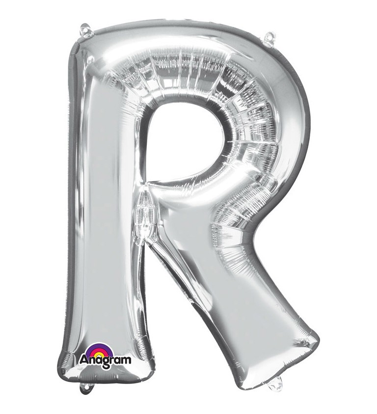 Narozeninový fóliový balónek (stříbrný) – R
