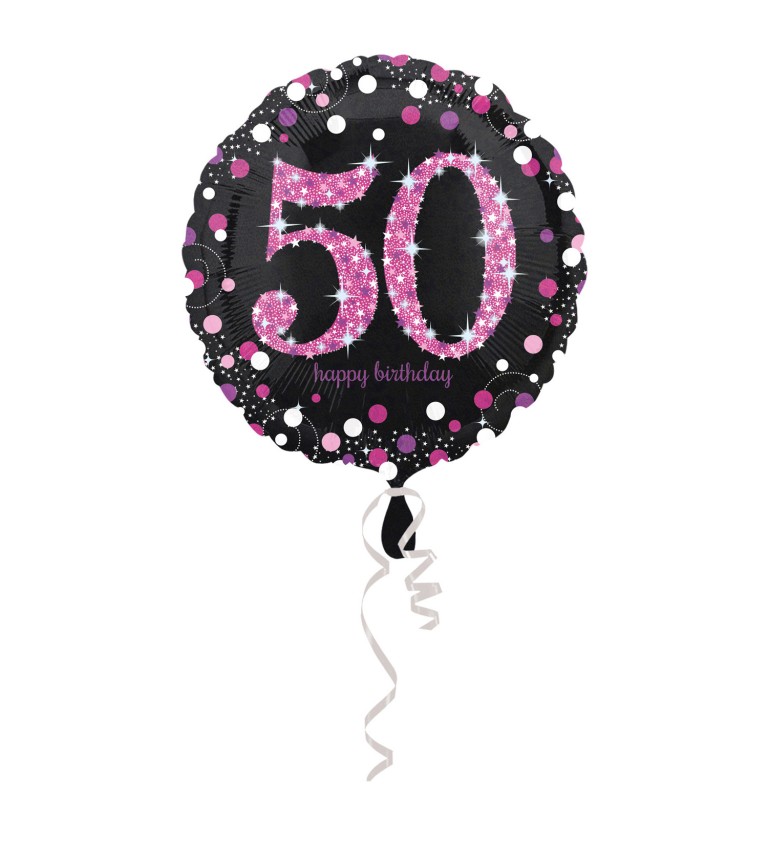Narozeninový fóliový balónek - 50
