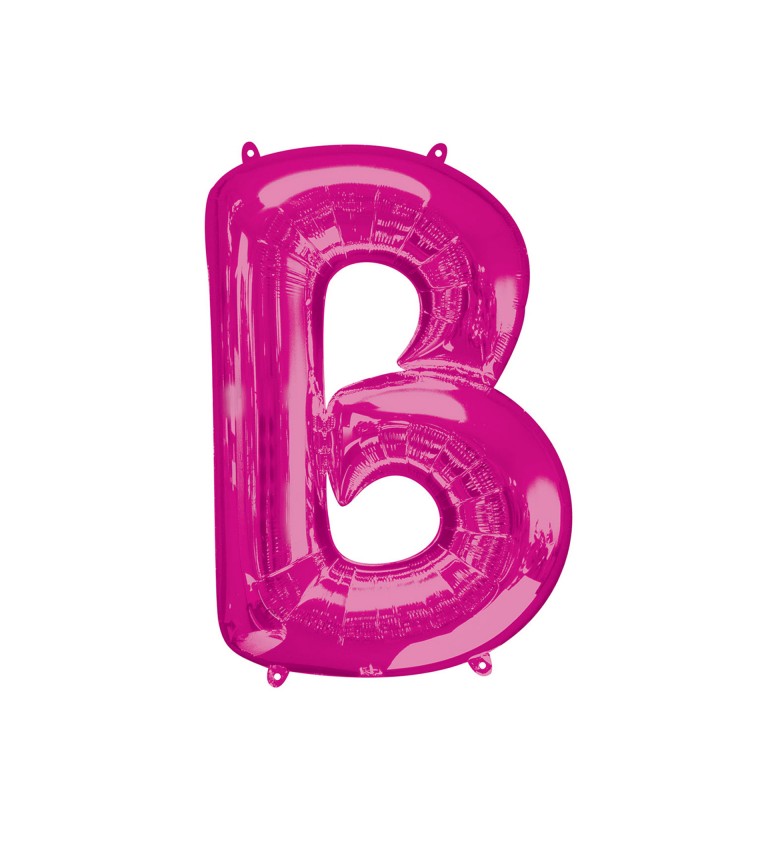 Narozeninový fóliový balónek (tmavě růžový) – B
