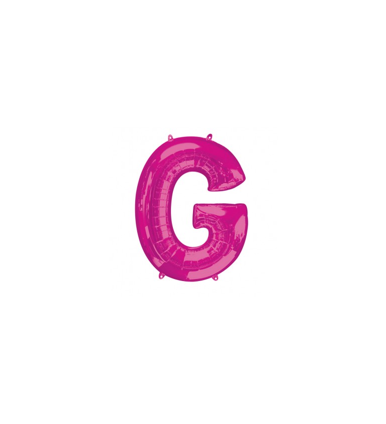 Narozeninový fóliový balónek (tmavě růžový) – G