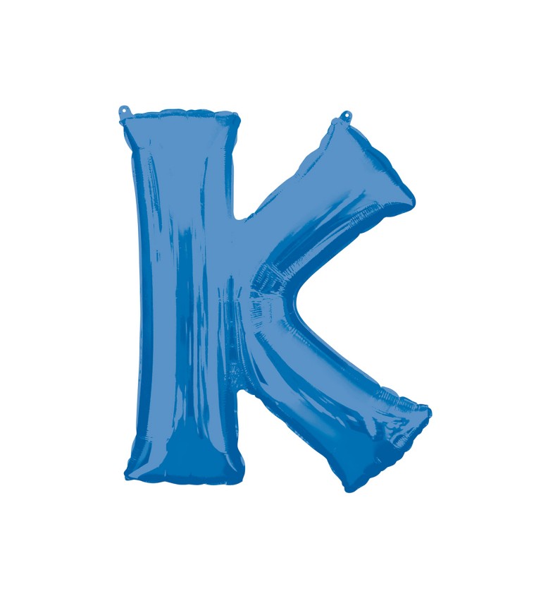 Narozeninový fóliový balónek (modrý) – K