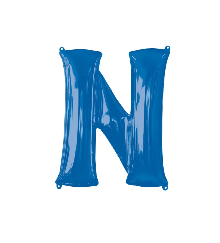 Narozeninový fóliový balónek (modrý) – N