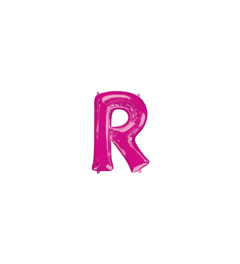Narozeninový fóliový balónek (tmavě růžový) – R