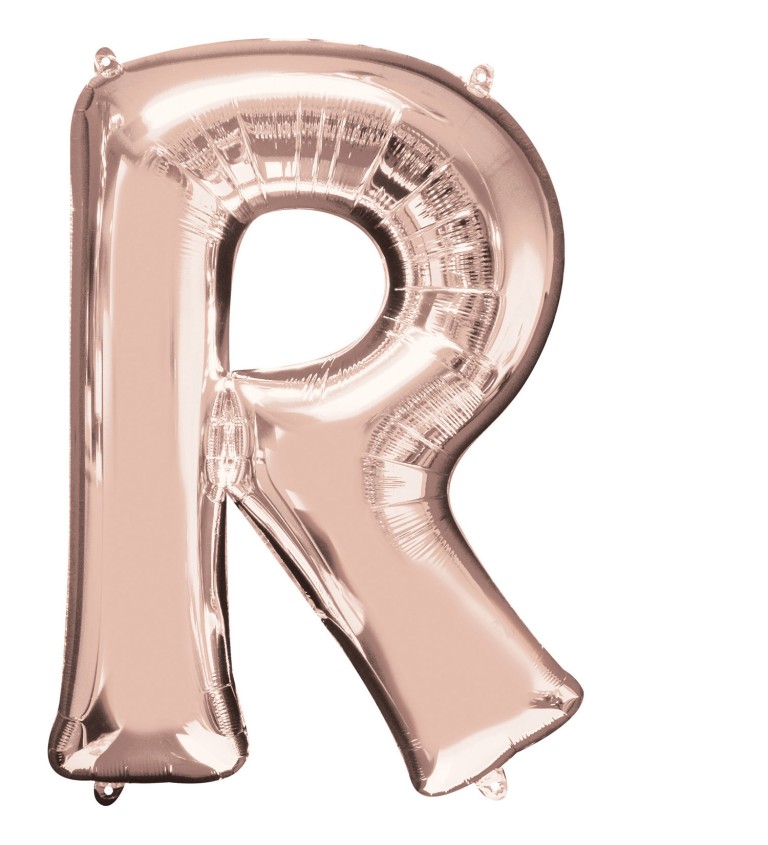 Narozeninový fóliový balónek (rosegold) – R