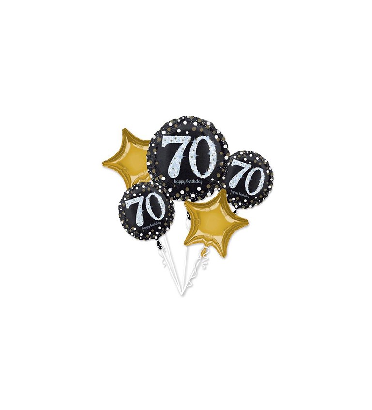 5 fóliových balónků - 70. narozeniny