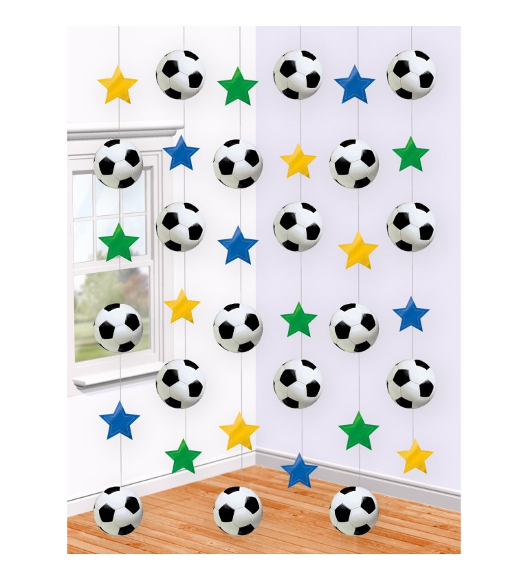 Závěsná fotbalová dekorace