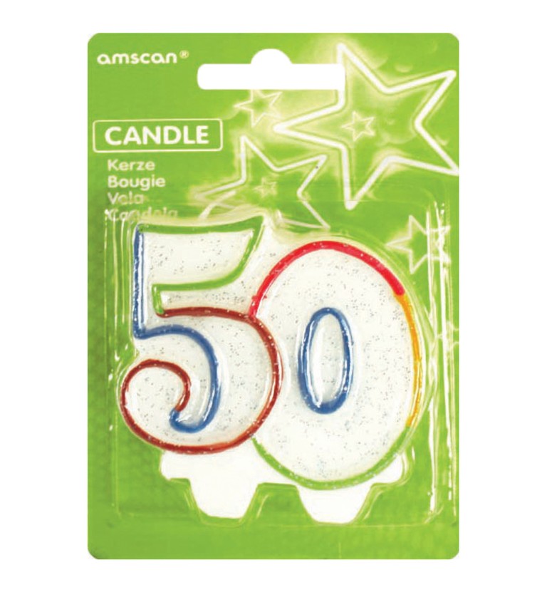 Narozeninová svíčka – 50