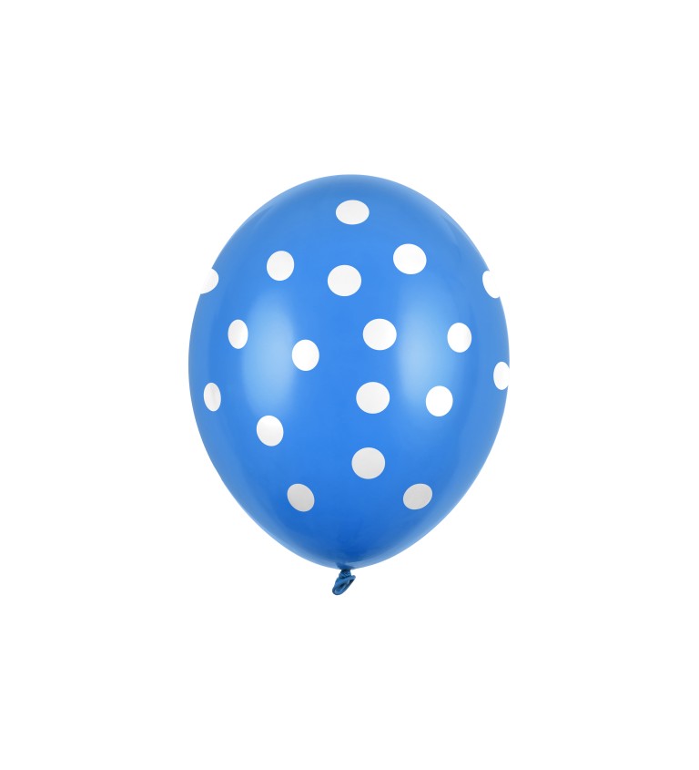 Balonek (tmavě modrý s puntíky) 6ks