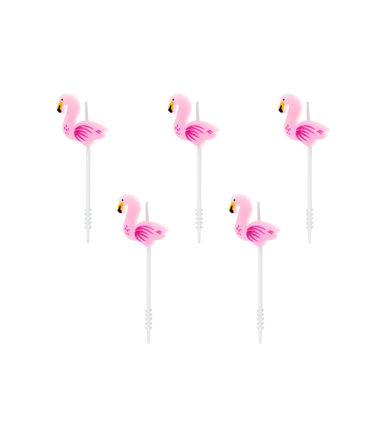Dortové svíčky Flamingo