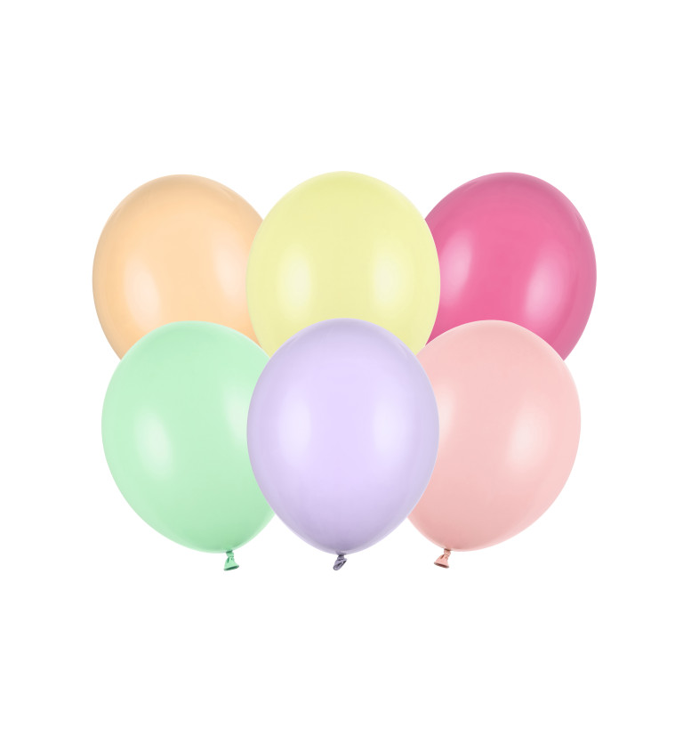 Pevné pastelové balónky - mix