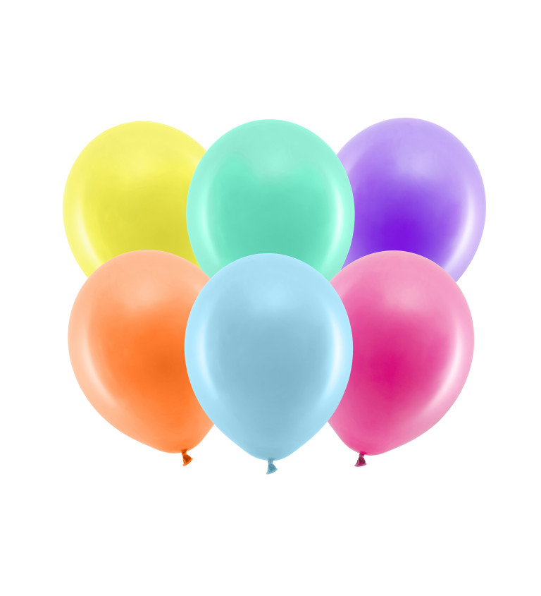 Sada pastelových duhových balónků