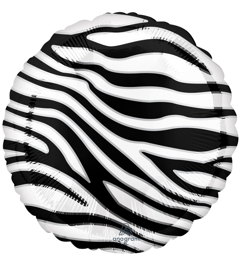 Fóliový balónek - motiv zebra