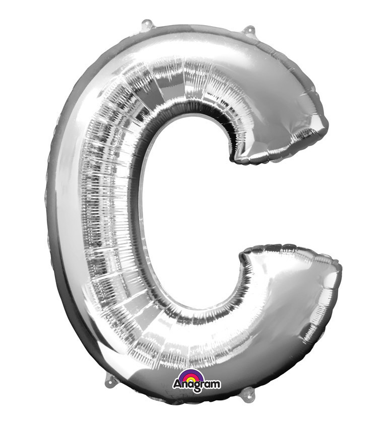 Narozeninový fóliový balónek (stříbrný) – C
