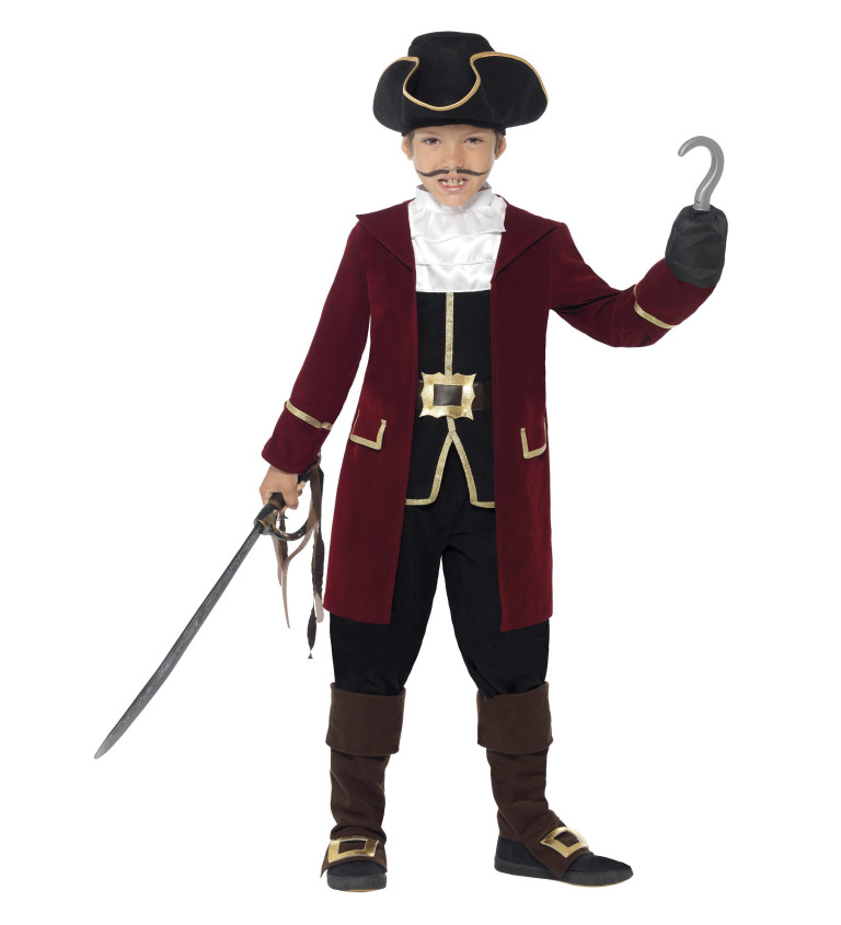 Kostým piráta kapitána