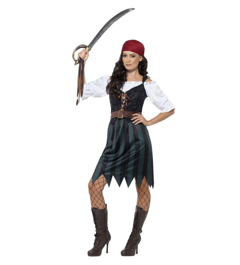 Dámský kostým - zákeřná pirátka