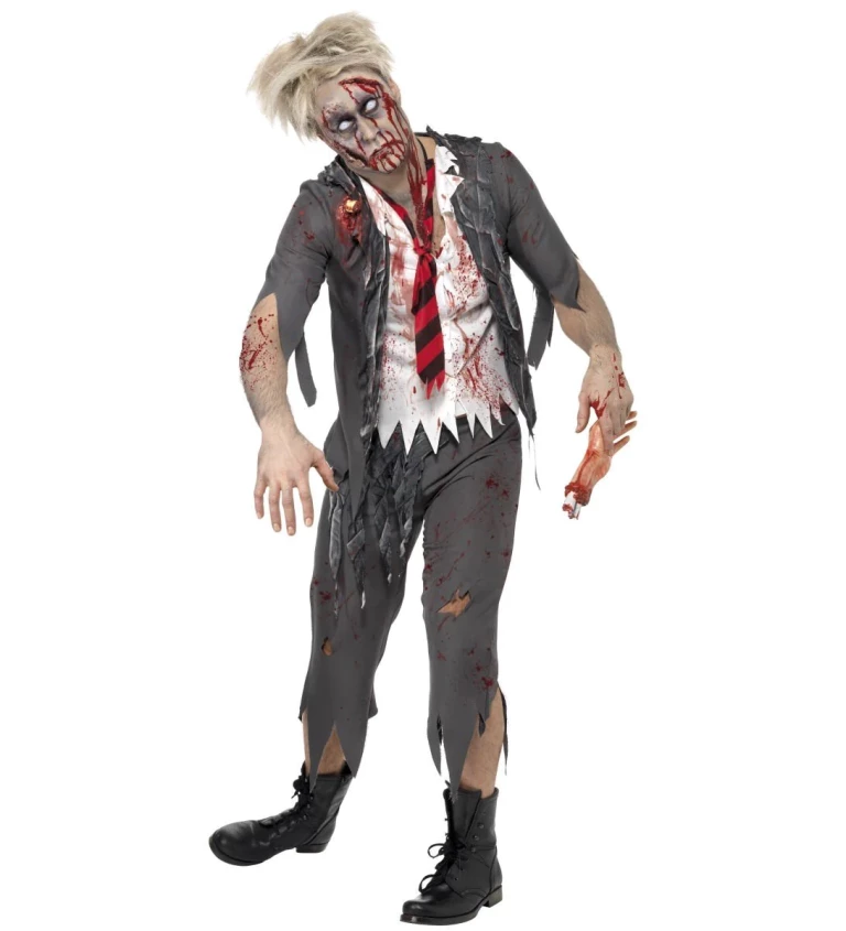 Zombie student v uniformě