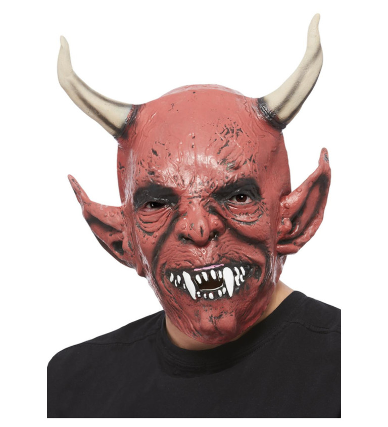 Maska - Ďábel, dlouhé rohy