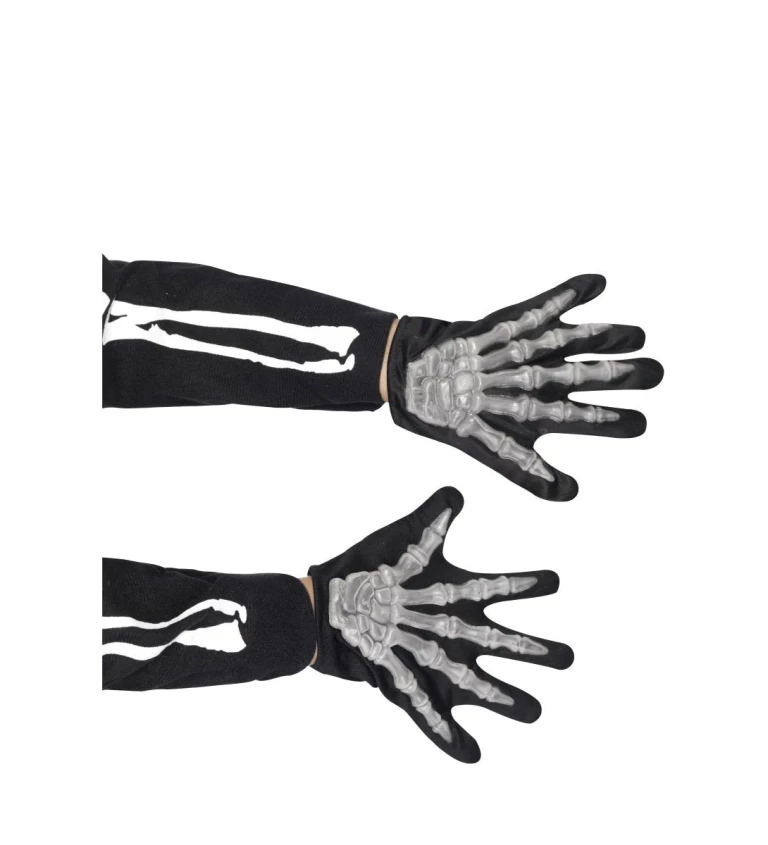 Dětské svítící rukavice - kostlivec