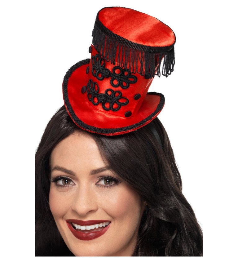 Cirkusový mini klobouček na čelence
