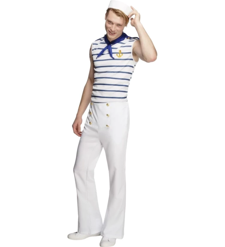 Pánský kostým - Retro francouzský námořník